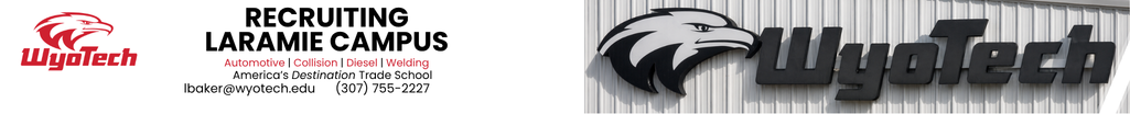 WyoTech Recruiting Campus Rep Linda Baker Logo