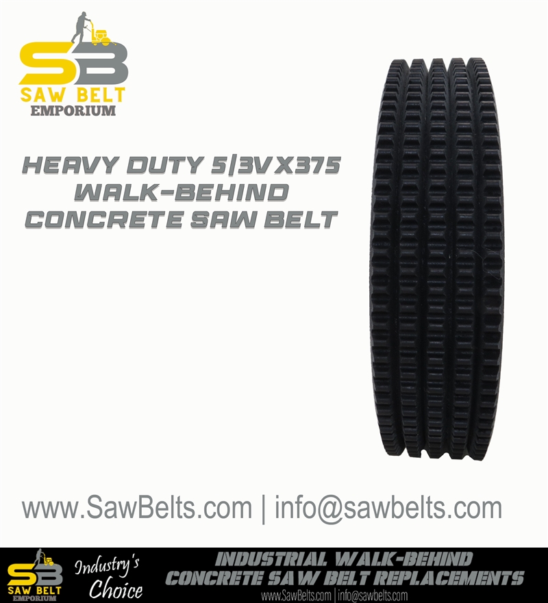 Review image from 5/3VX375 walk-behind concrete saw belt