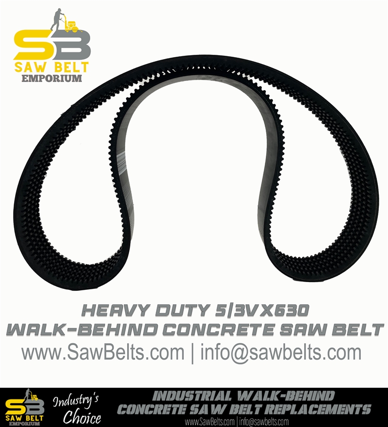 Review image from 5/3VX630 walk-behind concrete saw belt