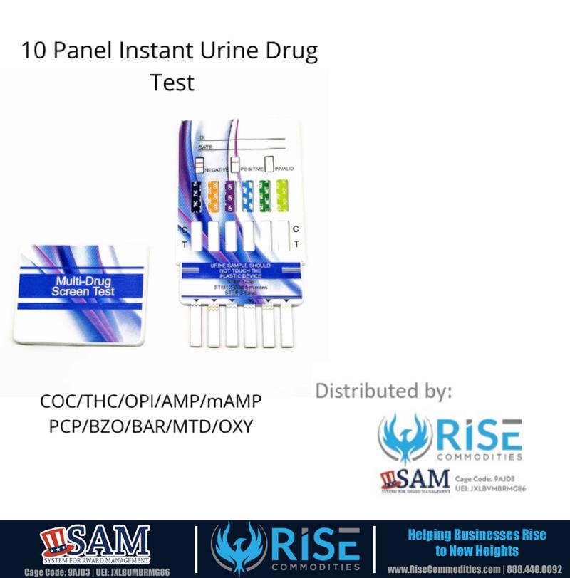 Review image from 10 Panel Drug Test Urine Dip Card